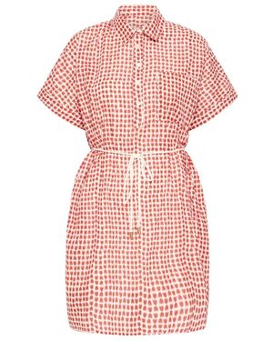 Ichi Shirt Dress - Roze