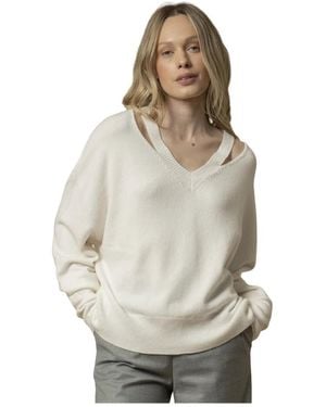 Kocca V-Neck Knitwear - Natural