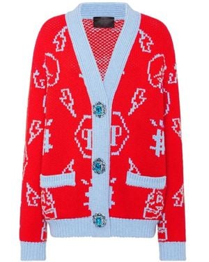 Philipp Plein Cardigans - Rojo