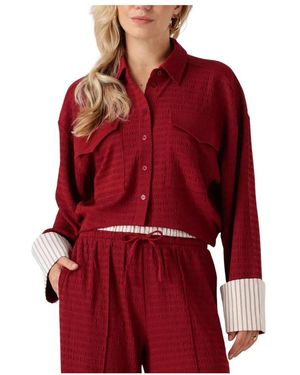 Refined Department Overhemden ,Rood ,Wol Bordeaux Rode Blouse Lyloe