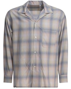 Kaptain Sunshine Open Collared Ss Shirt - Grau