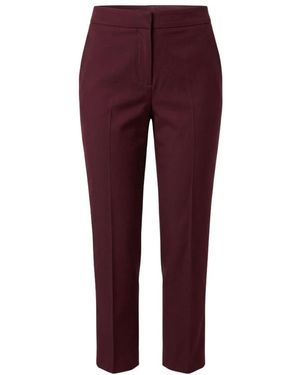 Trussardi Broeken ,Rood ,Leer Cropped Broek - Paars