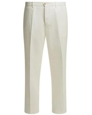 BRIGLIA Broeken ,Wit ,Katoen Geponste Tailored Broek