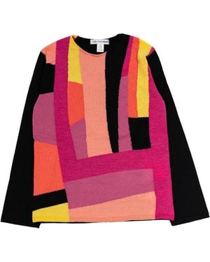 Comme des Garçons Round-Neck Knitwear - Pink