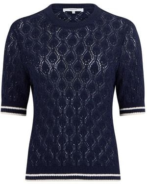 FRAME Round-Neck Knitwear - Blue