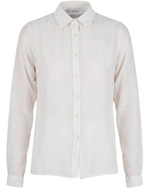 Jucca Semi-Transparante Blouse Van Mousseline - Wit