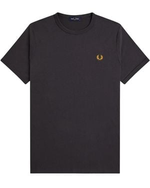 Fred Perry Ringer T-Shirt M3519 - Schwarz