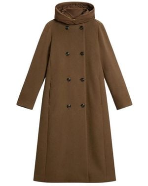 Woolrich Melton Wollmantel - Braun