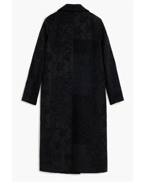 Desigual Double-Breasted Coats - Noir