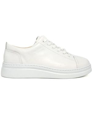 Camper Sneaker Met Brede Pasvorm En Afgeronde Neus - Wit