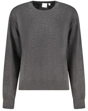 Pepe Jeans Luxuriöser Baumwollpullover Mit Rippstrickdetails - Grau