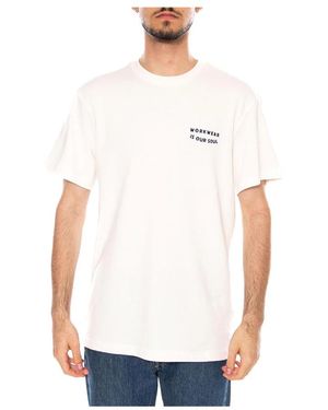 Lee Jeans Tops ,Wit ,Katoen Workwear Soul Relaxed Tee