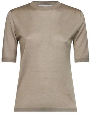 Max Mara Round-Neck Knitwear - Gris