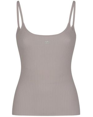 Courreges Sleeveless Tops - Grey