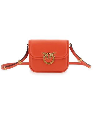 Pinko Leder Schultertasche - Rot