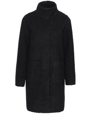 Saint Tropez Single-Breasted Coats - Negro