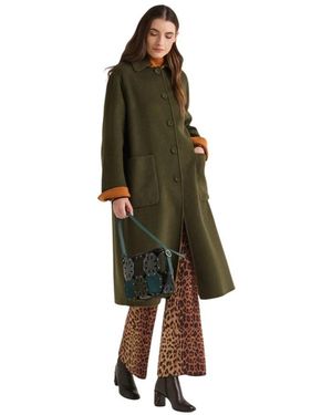 Maliparmi Single-Breasted Coats - Green