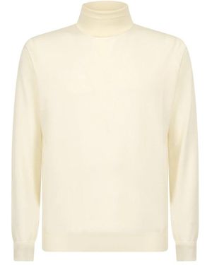 Dell'Oglio Turtlenecks - White