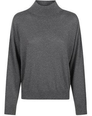 Peserico Rollkragenpullover - Grau