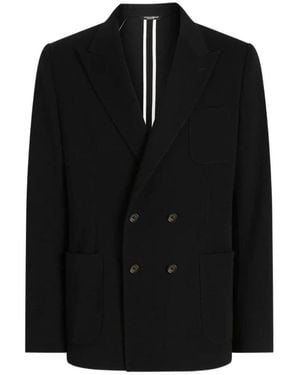 Dolce & Gabbana Dubbelrijige Blazer Van Wolmix - Zwart