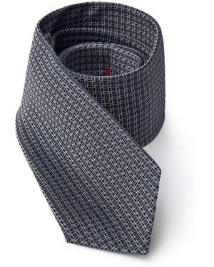 Jil Sander Klassische Geometrische Seidenkrawatte - Blau