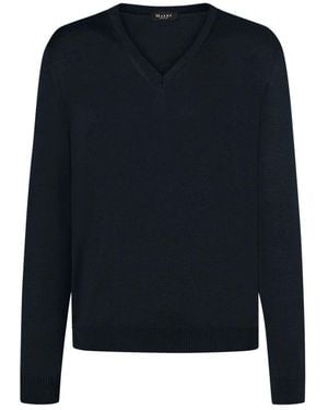 Maerz V-Pullover Superwash Classic Fit - Blau