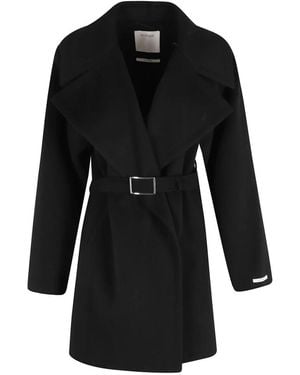 Sportmax Belted Coats - Black
