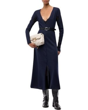 Pinko Knitted Dresses - Blue