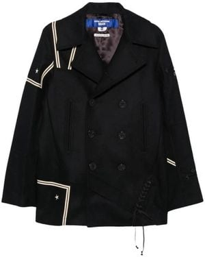 Junya Watanabe Double-Breasted Coats - Black