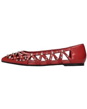 Ash Leder Ballerinas - Rot