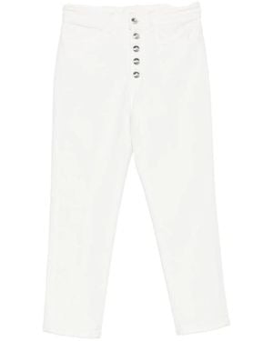 Dondup Cropped Trousers - White