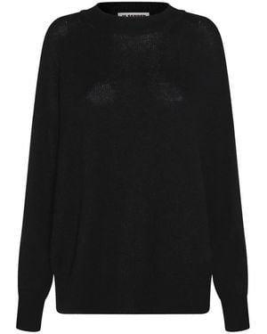 Jil Sander Rundhals-Pullover - Schwarz