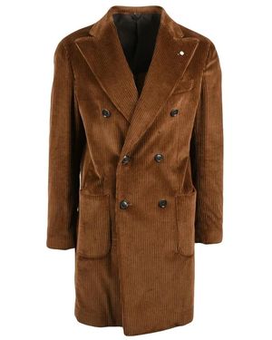 L.B.M. 1911 Double-Breasted Coats - Brown