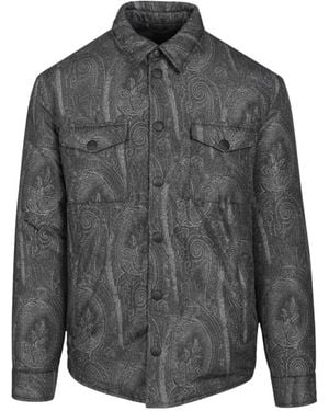 Etro 99Sasz5-X0810 Hemd - Grau