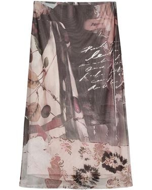 Desigual Midi Skirts - Brown