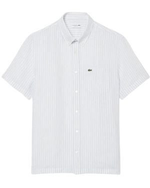 Lacoste Short Sleeve Shirts - White