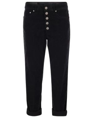 Dondup Cropped Trousers - Black