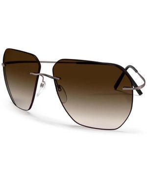 Silhouette Sunglasses - Brown