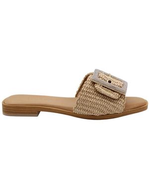 Scapa Stilvolle Krab Mule Schuhe - Braun