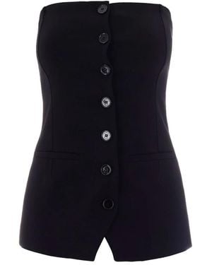 Patrizia Pepe Sleeveless Tops - Blue