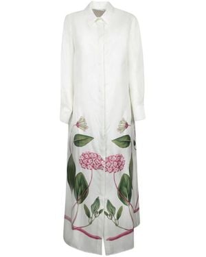 Pierre Louis Mascia Shirt Dresses - White