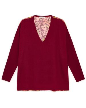Maliparmi V-Neck Knitwear - Red