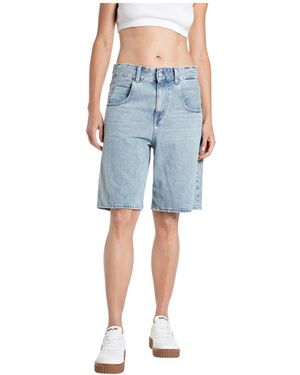 Replay Denim Shorts - Azul