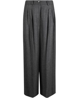 Crida Milano Wide Trousers - Grey