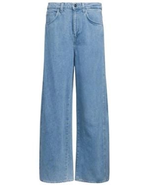 Dondup Jeans ,Blauw ,Katoen Cristy Wide-Leg 5-Pocket Jeans