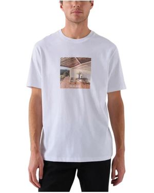 Salsa Jeans Bedrucktes T-Shirt - Weiß