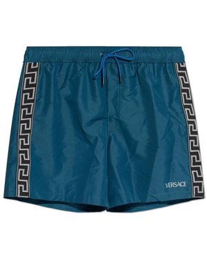 Versace Badmode ,Blauw ,Polyester Jacquard Zwemshorts