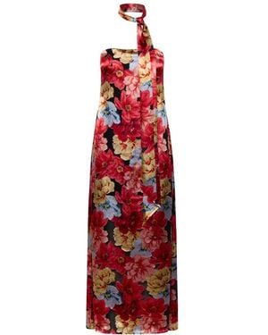 Gestuz Off-Shoulder Maxi Jurk - Rood