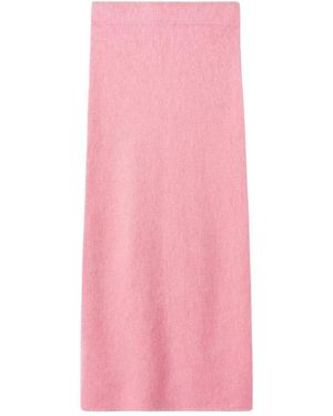 Soft Goat Maxi Skirts - Rosa