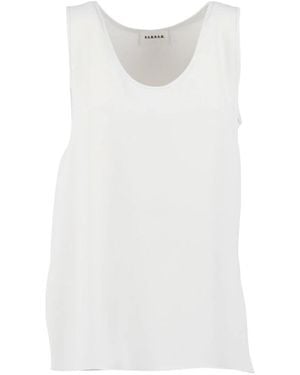 P.A.R.O.S.H. Sleeveless Tops - Blanco